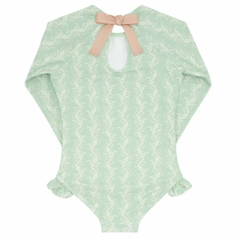 Maillot 1 Pièce Anti-UV Vine | Vert