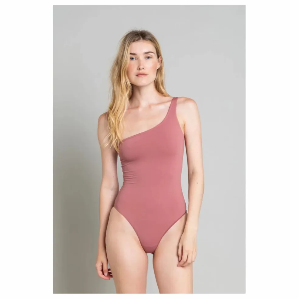 Maillot 1 Pièce Asymétrique Janet | Prune