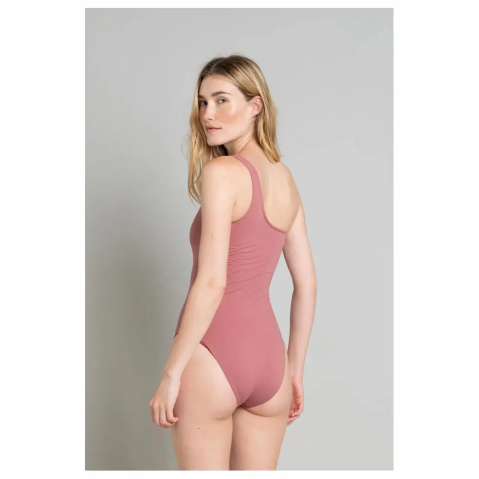 Maillot 1 Pièce Asymétrique Janet | Prune