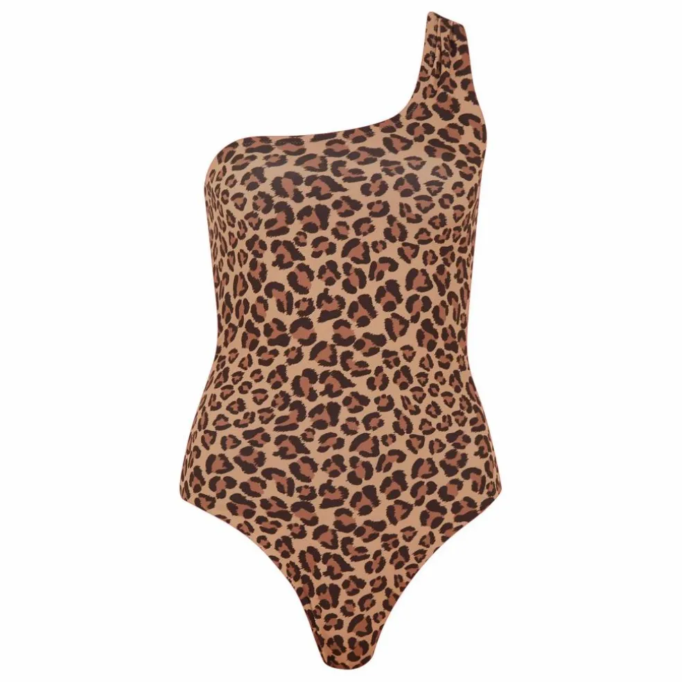 Maillot 1 Pièce Asymétrique Ava | Beige