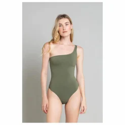 Maillot 1 Pièce Asymétrique Janet | Vert kaki clair