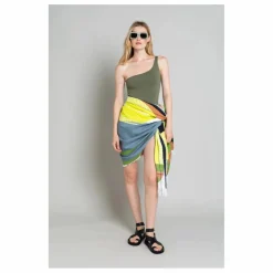 Maillot 1 Pièce Asymétrique Janet | Vert kaki clair