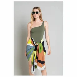 Maillot 1 Pièce Asymétrique Janet | Vert kaki clair