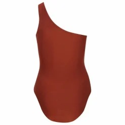 Maillot 1 Pièce Asymétrique Ava | Terracotta