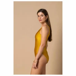 Maillot 1 Pièce Asymétrique Ava | Doré