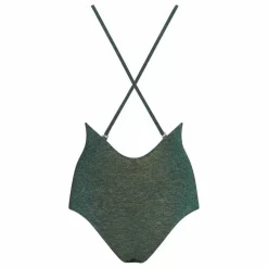Maillot 1 Pièce Coral Spring Métallisé | Vert