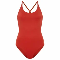 Maillot 1 Pièce Dos Croisé Amy | Brique