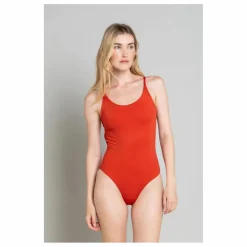 Maillot 1 Pièce Dos Croisé Amy | Brique