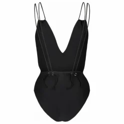 Maillot 1 Pièce Le Piccolo Nid d'Abeille | Noir