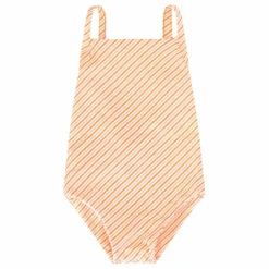 Maillot 1 Pièce Mara Rayé | Corail