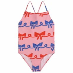 Maillot 1 Pièce Matière Recyclée Nœuds | Rose fuschia