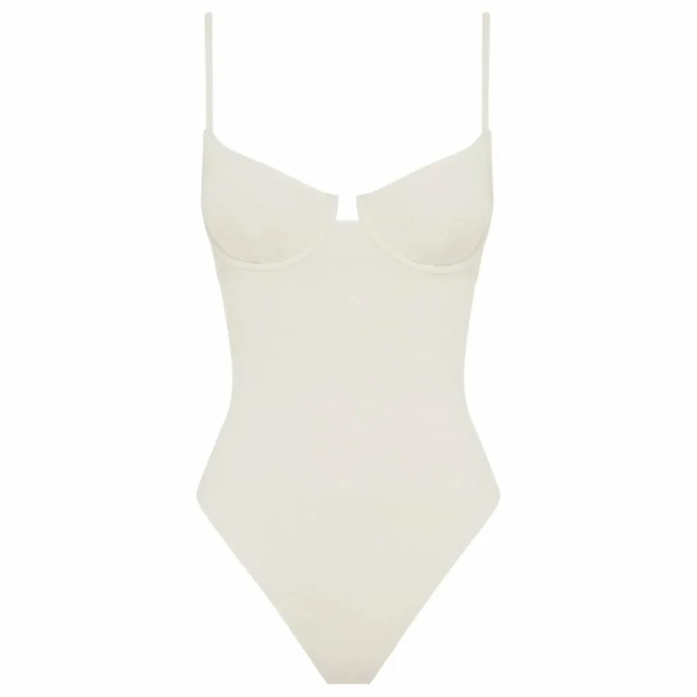 Maillot 1 Pièce Quintessential Fibres Recyclées | Blanc