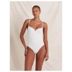 Maillot 1 Pièce Quintessential Fibres Recyclées | Blanc