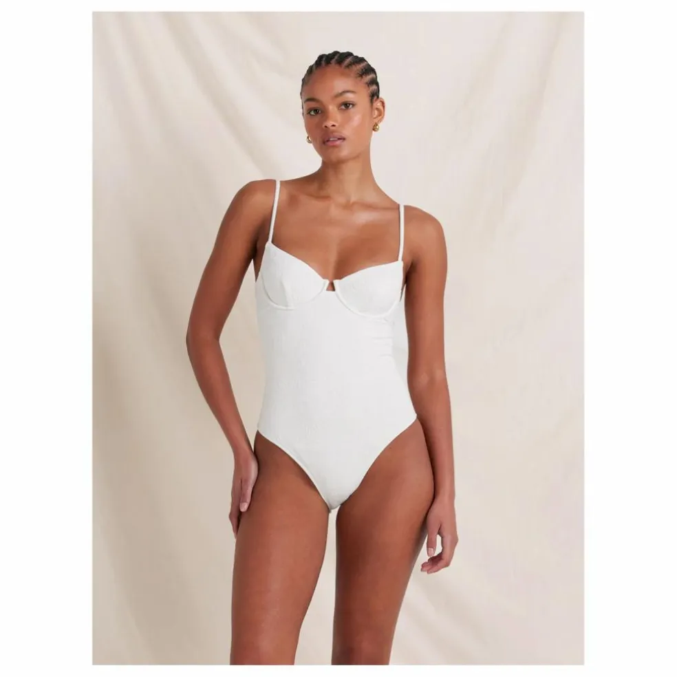 Maillot 1 Pièce Quintessential Fibres Recyclées | Blanc