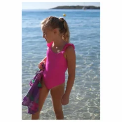 Maillot de Bain 1 Pièce Anti-UV Fibres Recyclées | Rose fuschia