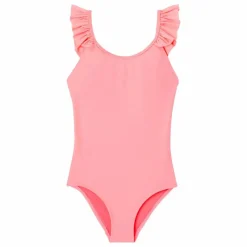 Maillot de Bain 1 Pièce Anti-UV Fibres Recyclées | Corail