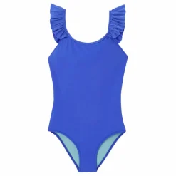 Maillot de Bain 1 Pièce Anti-UV Fibres Recyclées | Bleu azur