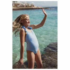 Maillot de Bain 1 Pièce Anti-UV Fibres Recyclées | Bleu ciel