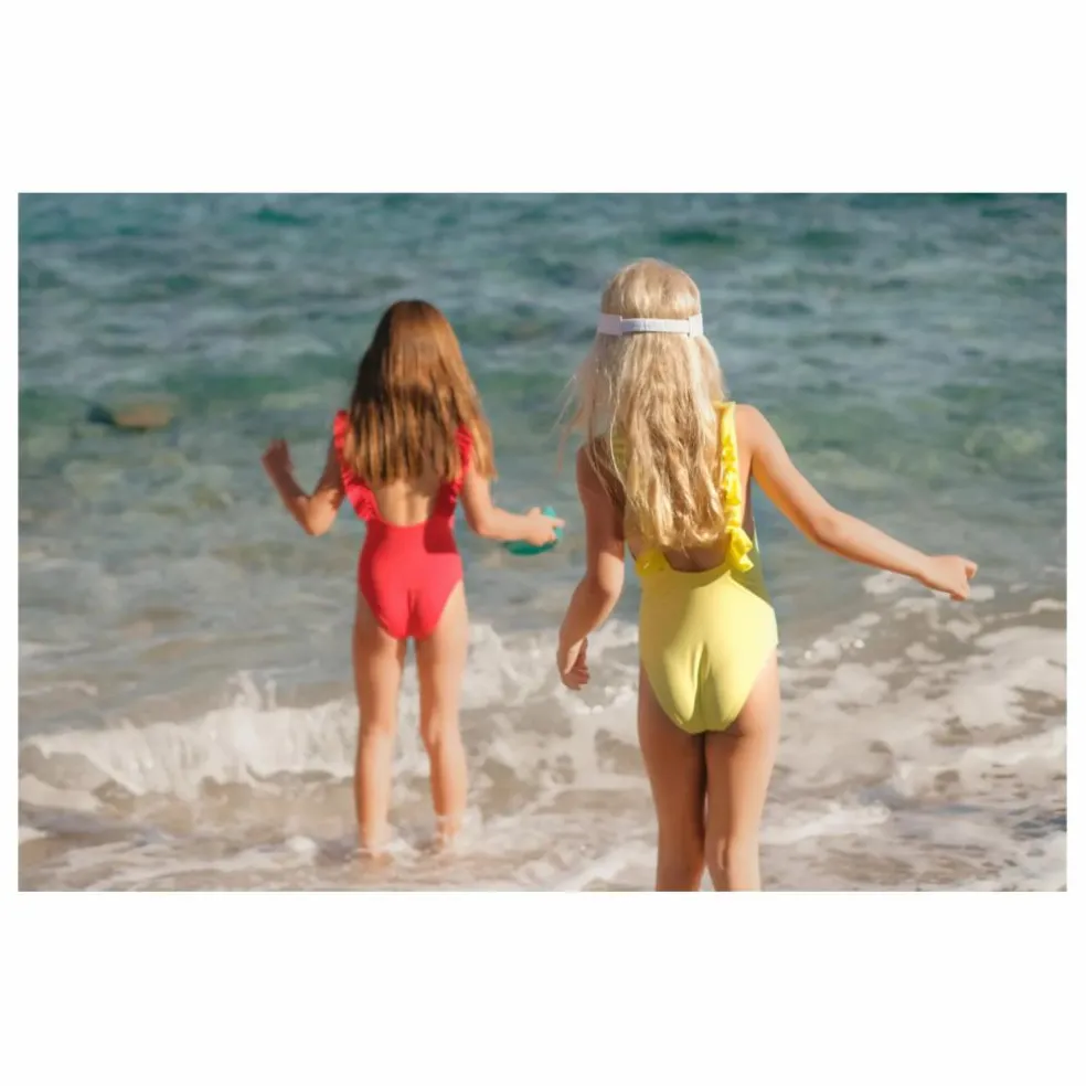 Maillot de Bain 1 Pièce Bora Bora Fibres Recyclées | Jaune citron
