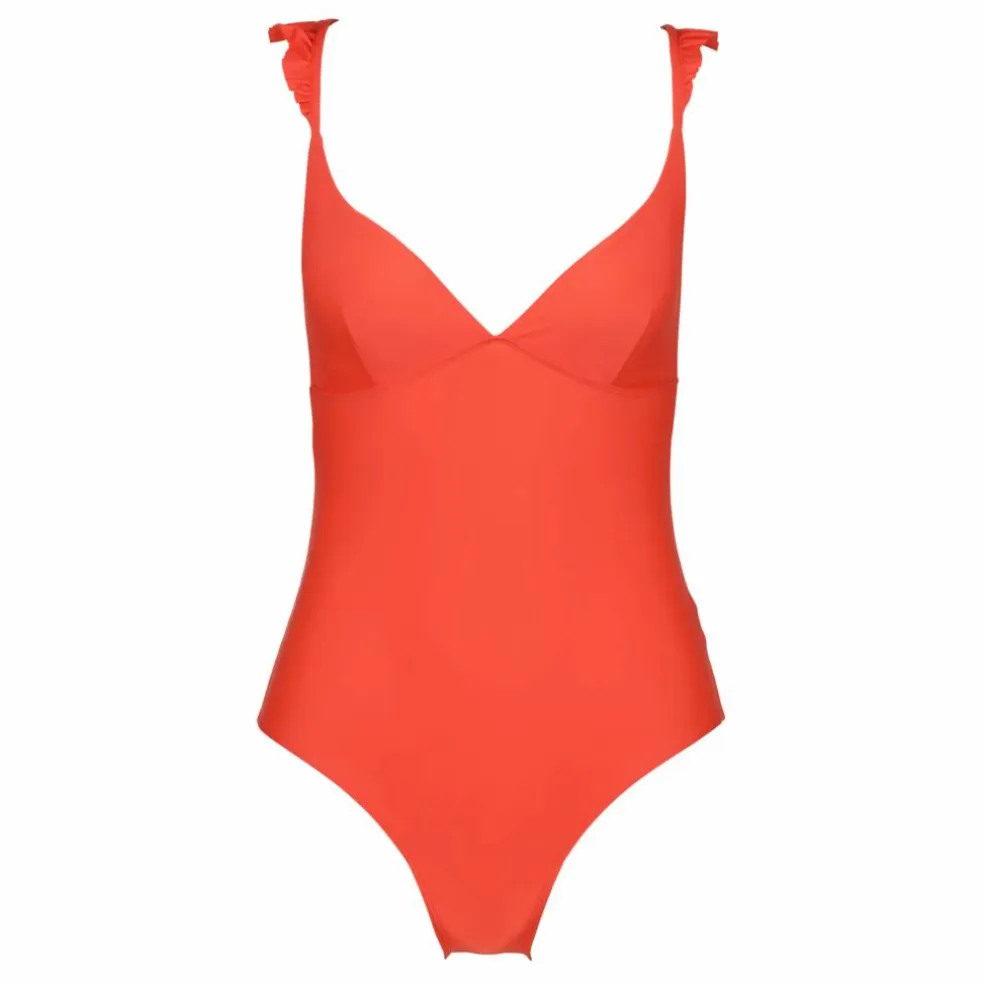 Maillot de Bain 1 Pièce Polyamide Recyclé Allegra - Collection Femme | Orange
