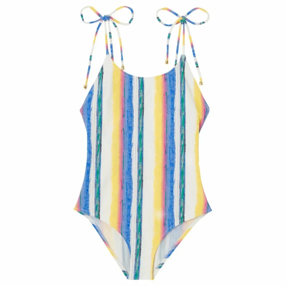 Maillot de Bain 1 pièce Rayé Havana | Jaune