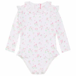 Maillot de Bain 1 Pièce Suzanna Surfer Fleuri | Blanc