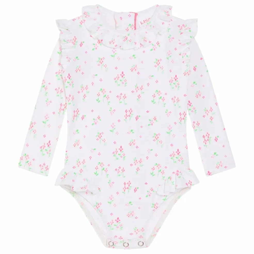 Maillot de Bain 1 Pièce Suzanna Surfer Fleuri | Blanc