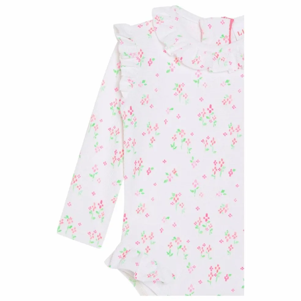 Maillot de Bain 1 Pièce Suzanna Surfer Fleuri | Blanc