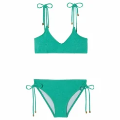 Maillot de Bain 2 Pièces Bahamas Métallisé | Turquoise