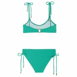 Maillot de Bain 2 Pièces Bahamas Métallisé | Turquoise