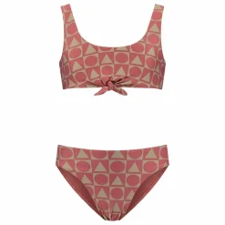 Maillot de Bain 2 Pièces Nœud Graphics Fibres Recyclées | Bordeaux
