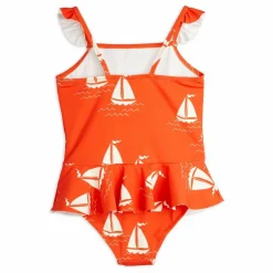 Maillot De Bain Bateau Coton Bio | Rouge