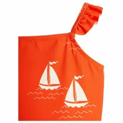 Maillot De Bain Bateau Coton Bio | Rouge