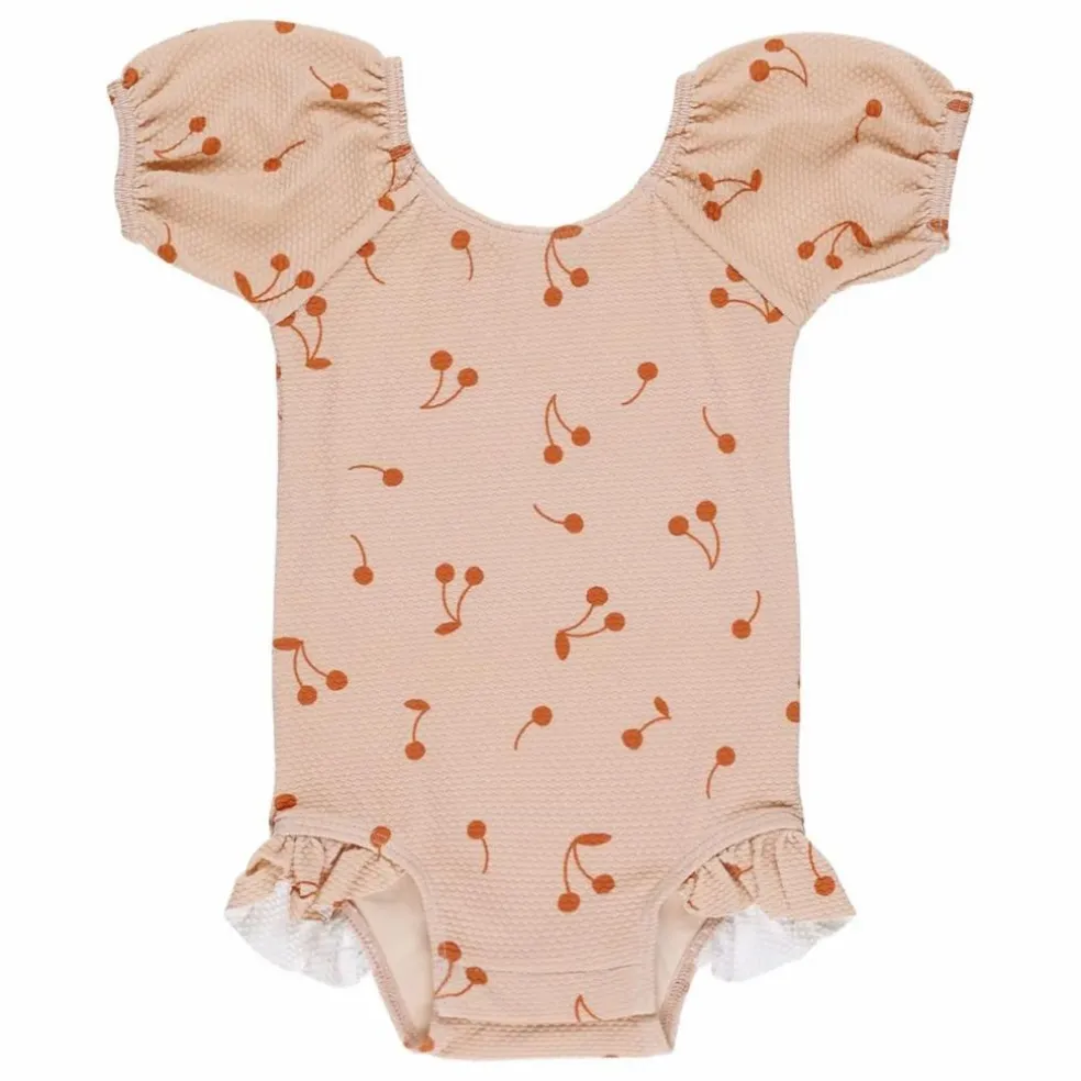 Maillot de Bain Cerises Catalina | Rose pâle