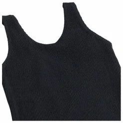 Maillot de Bain Côtelé Nika Crepe Fibres Recyclées | Noir