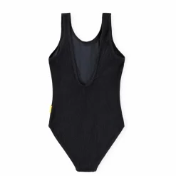 Maillot de Bain Côtelé Nika Crepe Fibres Recyclées | Noir