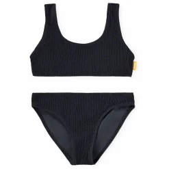 Maillot de Bain Côtelé Nola Crepe Fibres Recyclées | Noir