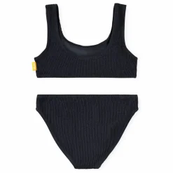Maillot de Bain Côtelé Nola Crepe Fibres Recyclées | Noir