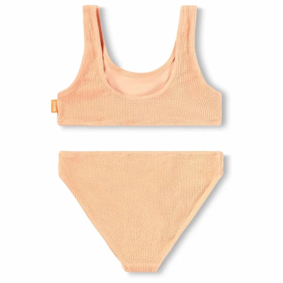 Maillot de Bain Côtelé Nola Crepe Fibres Recyclées | Orange