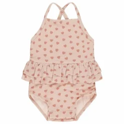 Maillot de Bain Cœurs Volants | Rose