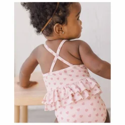 Maillot de Bain Cœurs Volants | Rose