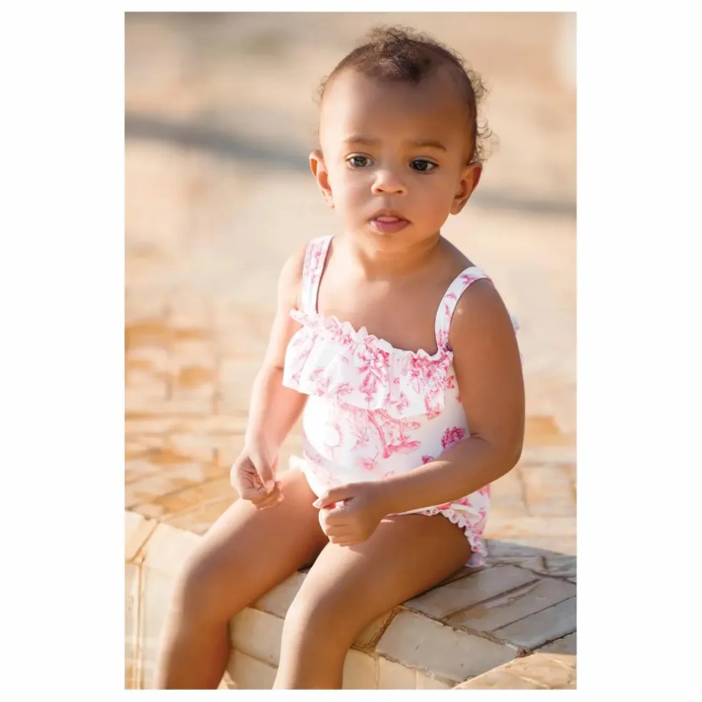 Maillot De Bain Embossé | Blanc