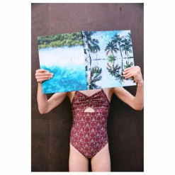 Maillot de Bain Graphics Fibres Recyclées | Bordeaux