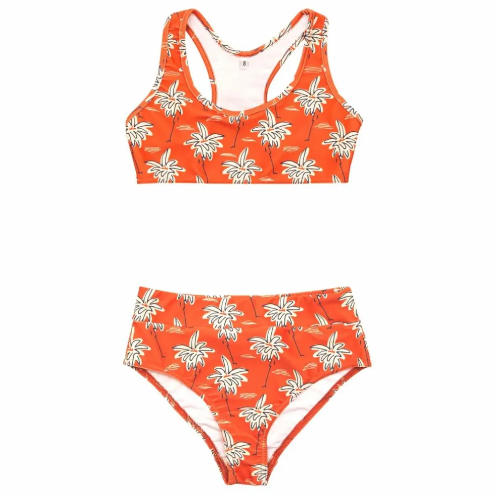 Maillot de Bain Luisa Retro Palm | Orange