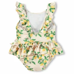 Maillot de Bain Nalani Citrons Fibres Recyclées | Jaune pâle