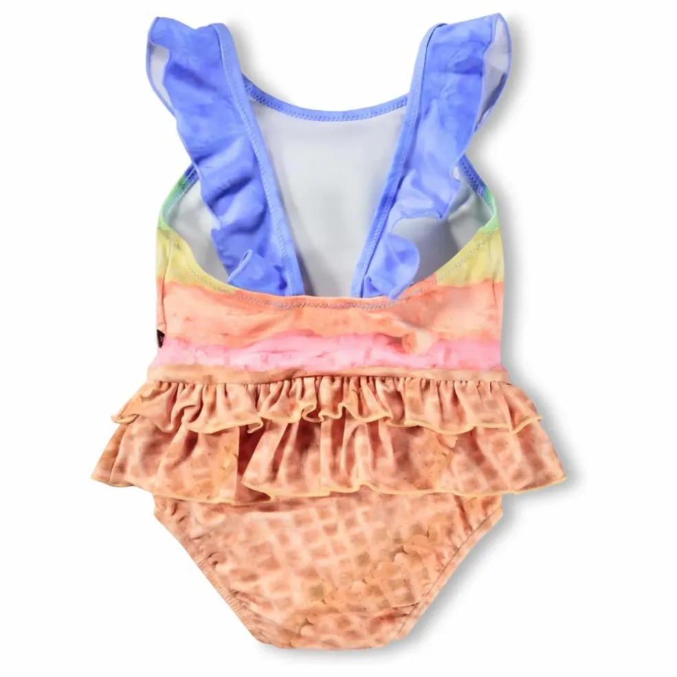 Maillot de Bain Nalani Cornet de Glace Fibres Recyclées | Camel