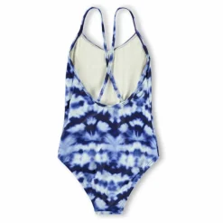 Maillot de Bain Nanna Tie and Dye Fibres Recyclées | Bleu