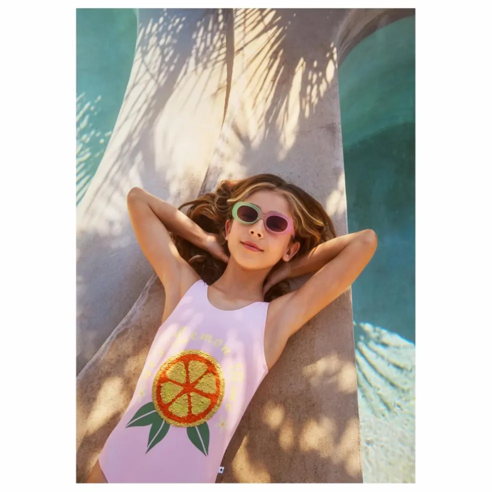 Maillot de Bain Nika Citron Fibres Recyclées | Rose pâle