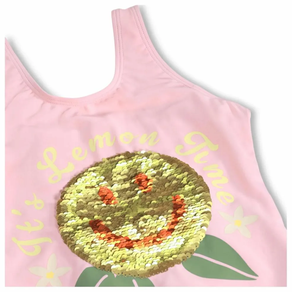 Maillot de Bain Nika Citron Fibres Recyclées | Rose pâle