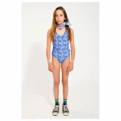 Maillot de Bain Tiger Fibres Recyclées | Bleu
